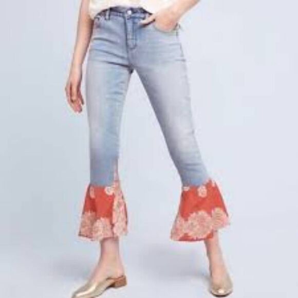 Pilcro and the Letterpress Script Flared Jeans - Picture 1 of 9